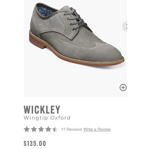 Stacy Adams Wickley Men\'s Shoes 8M Gray main image 7